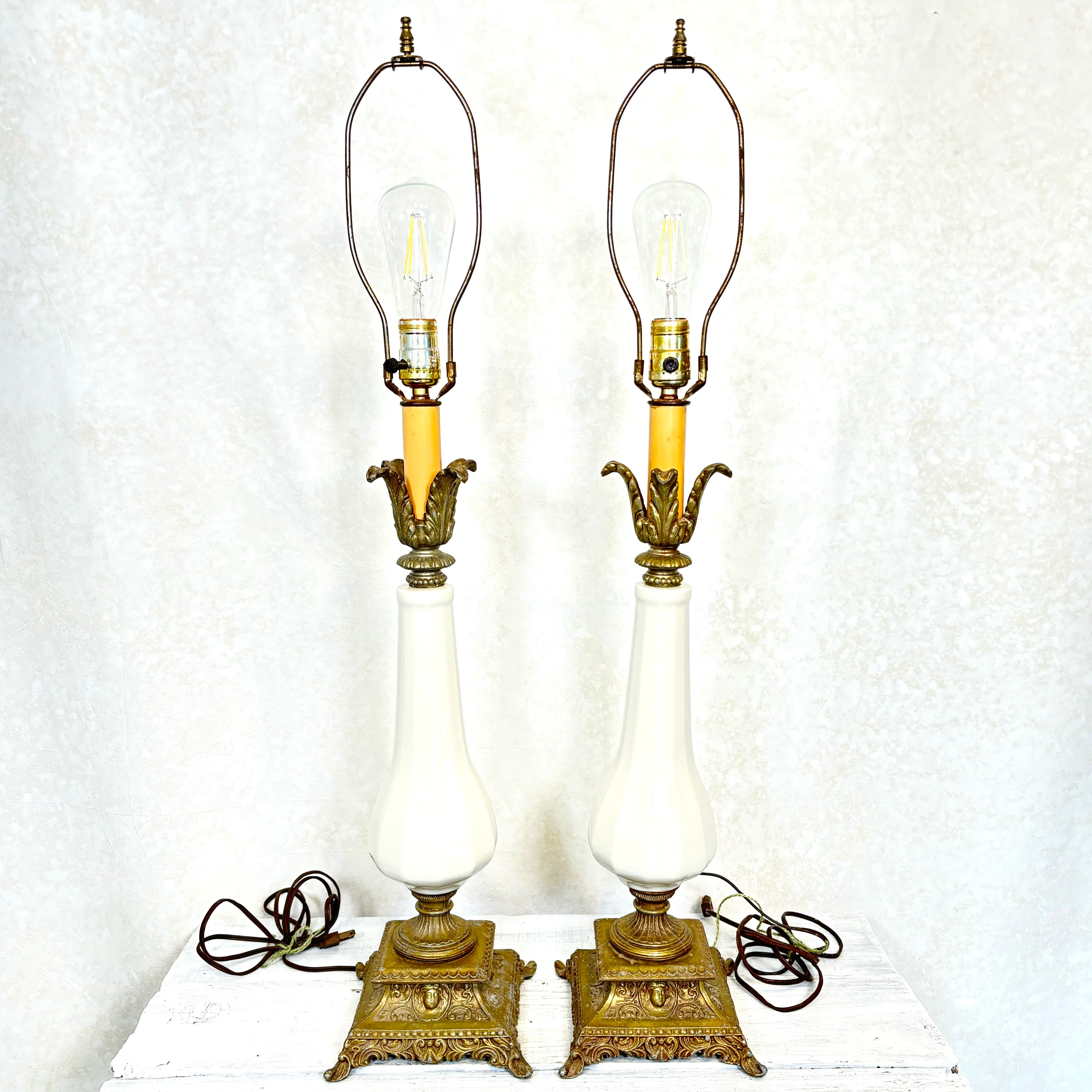 Hollywood Regency Lamps Set of Two