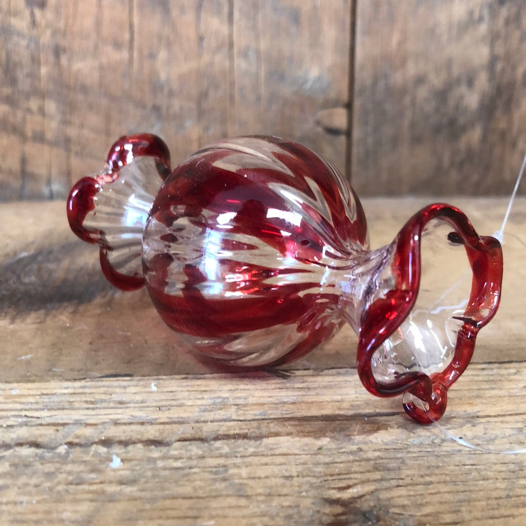 Glass Round Candy Ornament