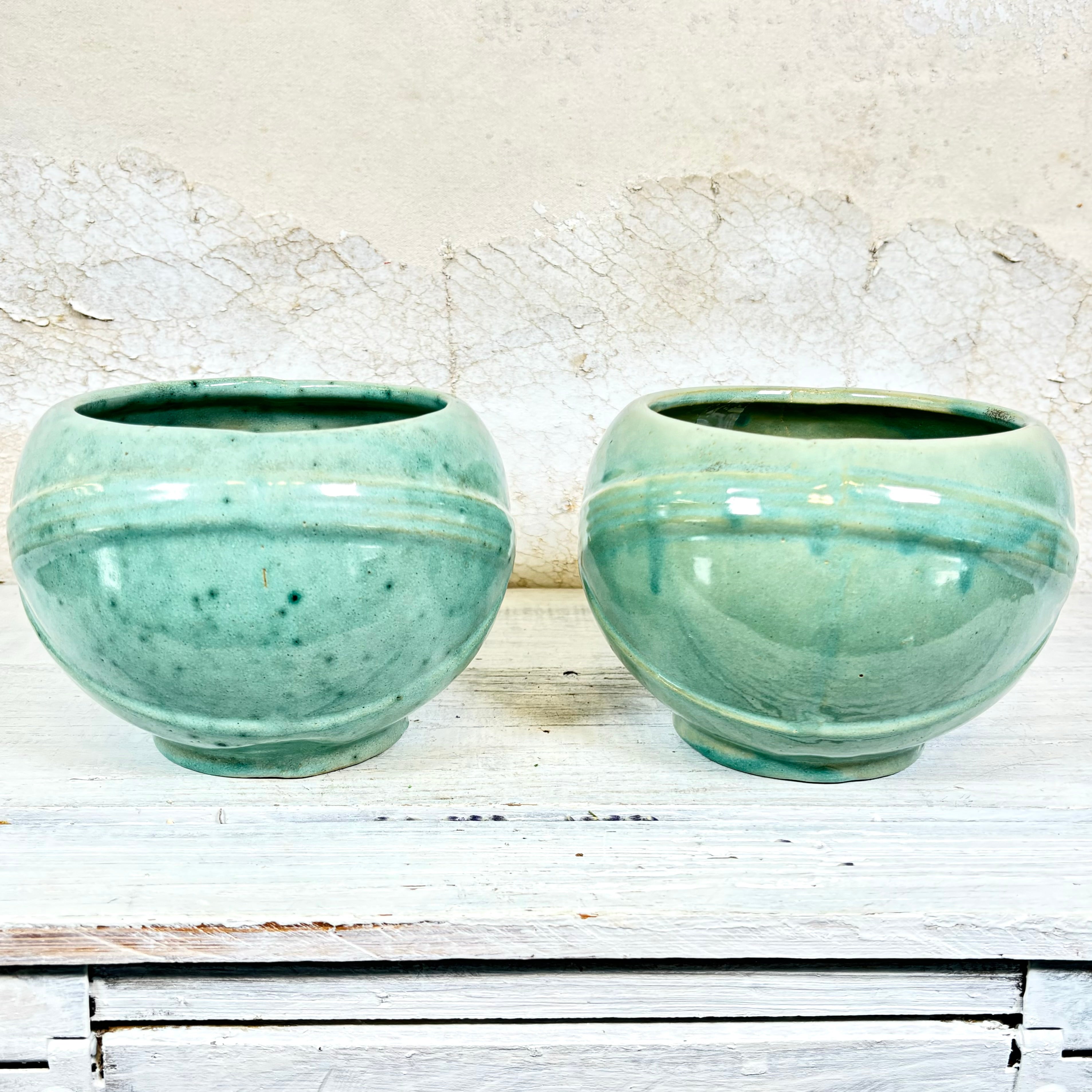 Vintage Zanesville Stoneware Planters