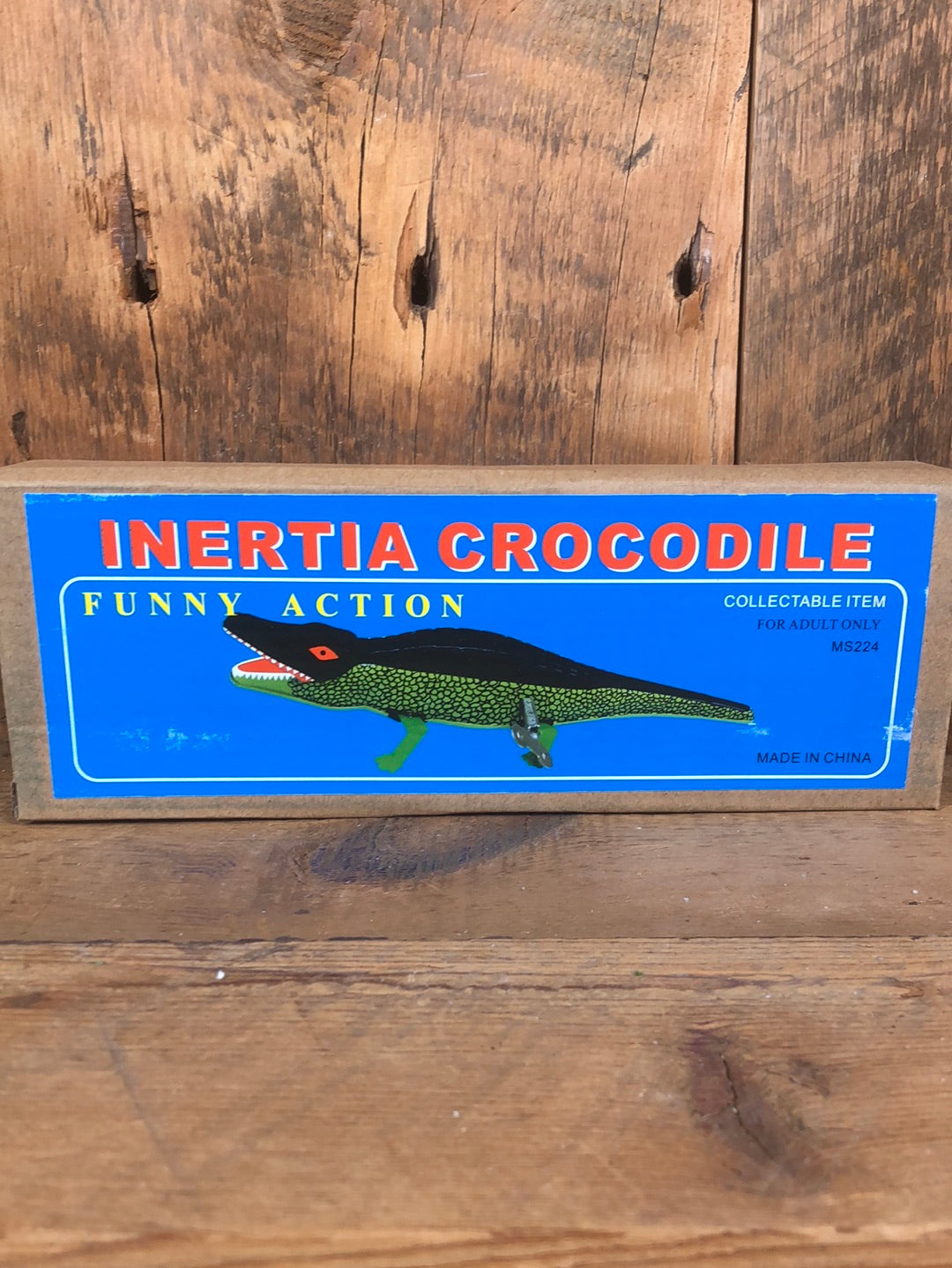 Windup Tin Inertia Crocodile