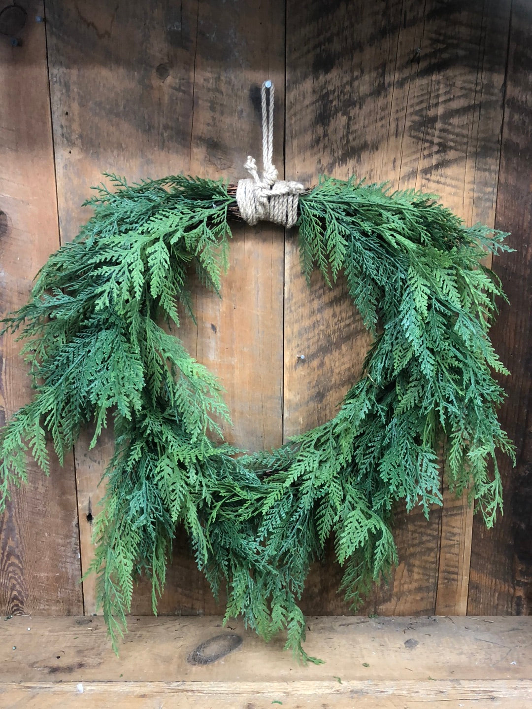 Real Touch Cedar Wreath