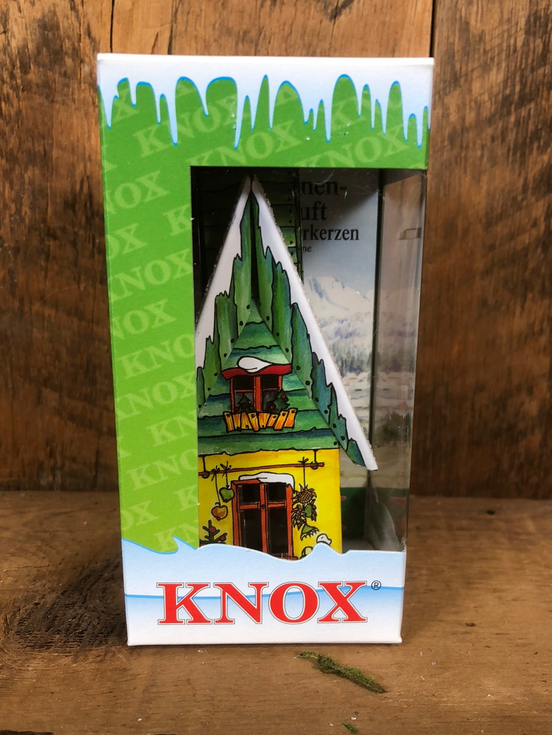 Yellow Smoker House with Incense Cone Set