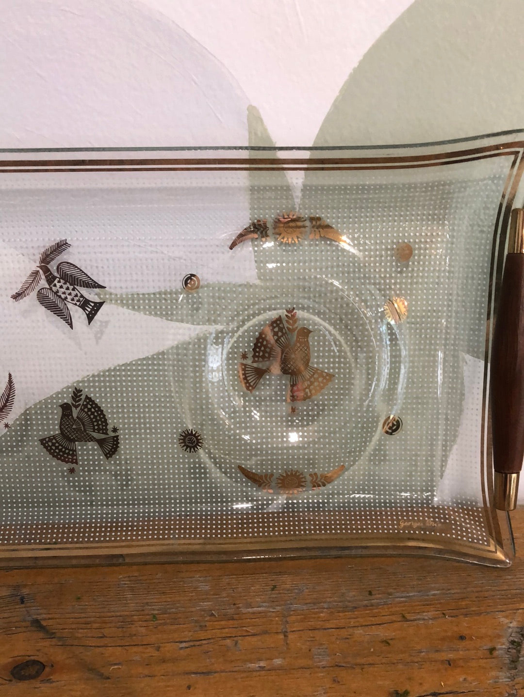 Mid Century Modern Briard Relish Tray With Serving Handles