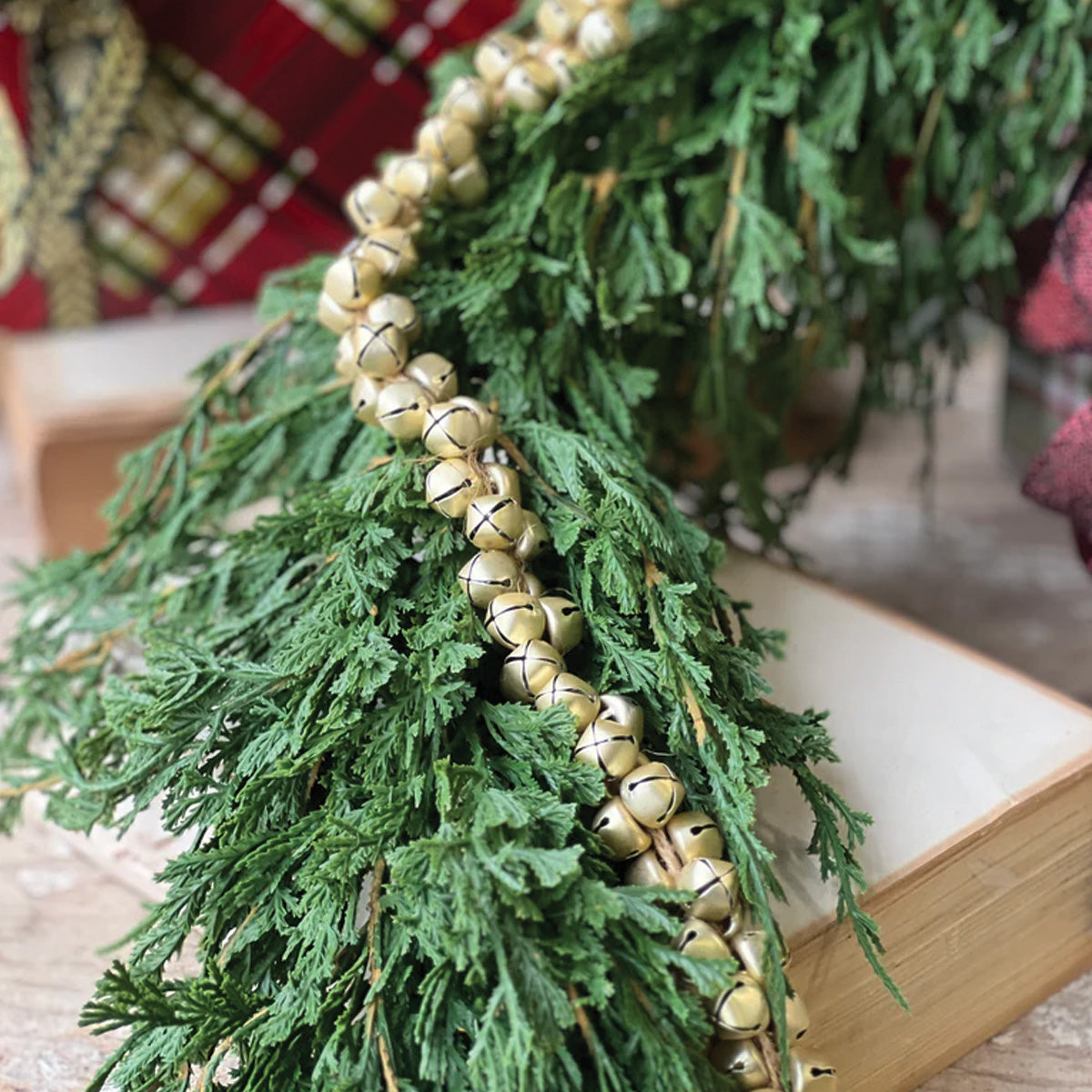 4ft. Jingle All The Way Gold Bell Garland