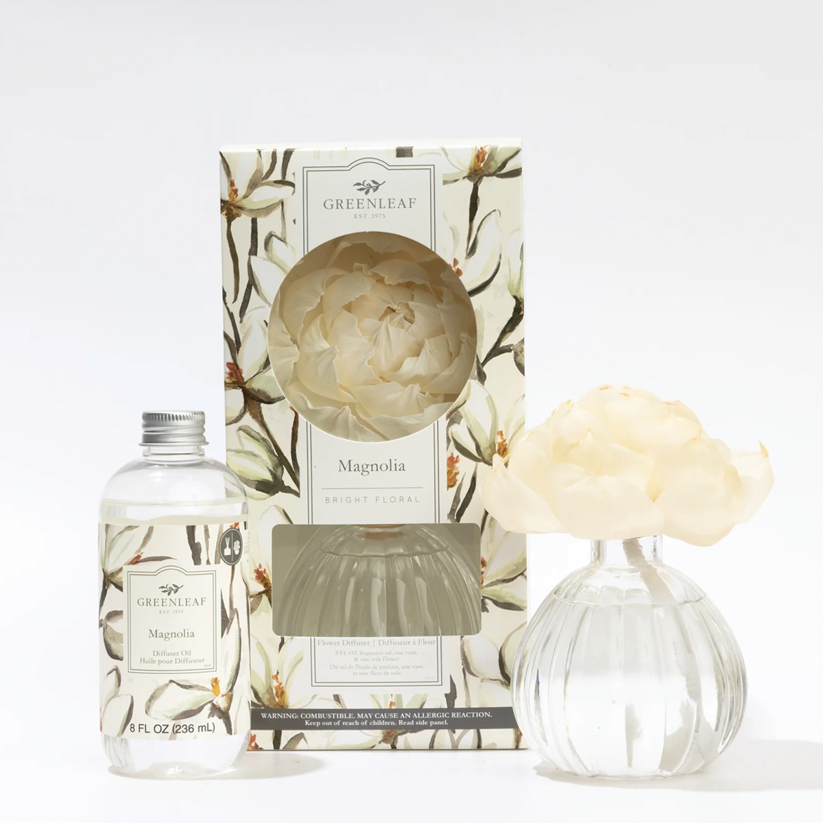Magnolia Bright Floral Flower Diffuser Oil