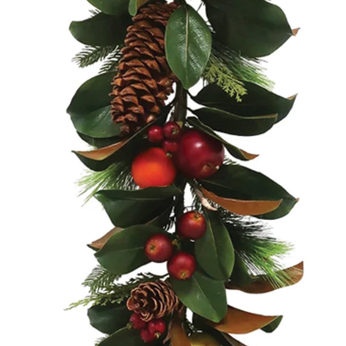 Magnolia Leaf and Fruit Garland 5'