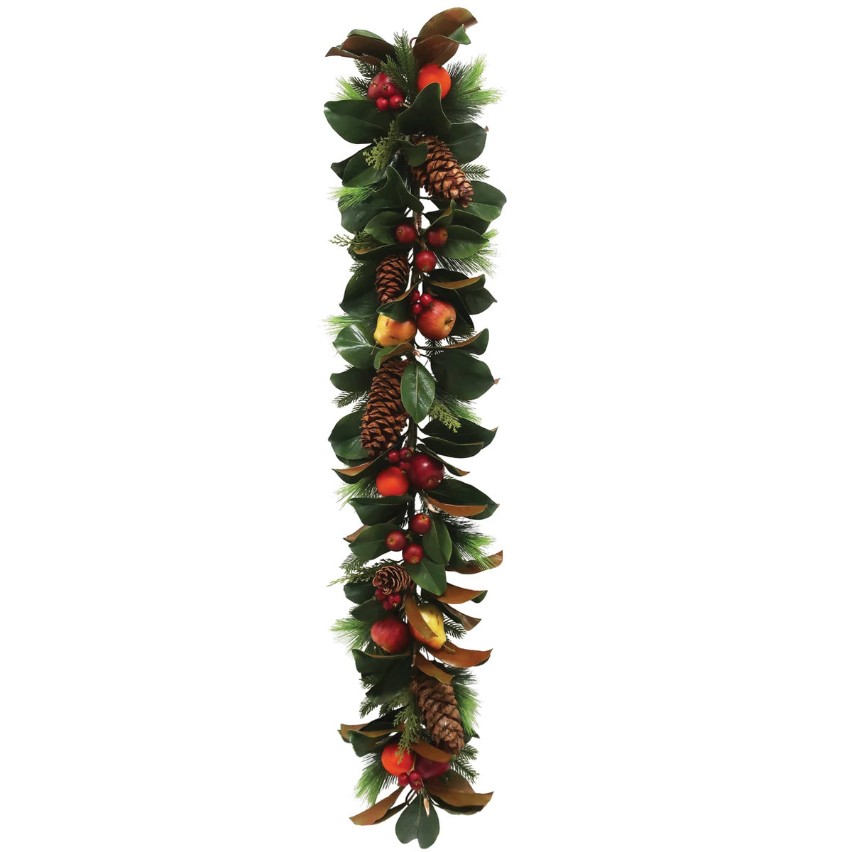 Magnolia Leaf and Fruit Garland 5'