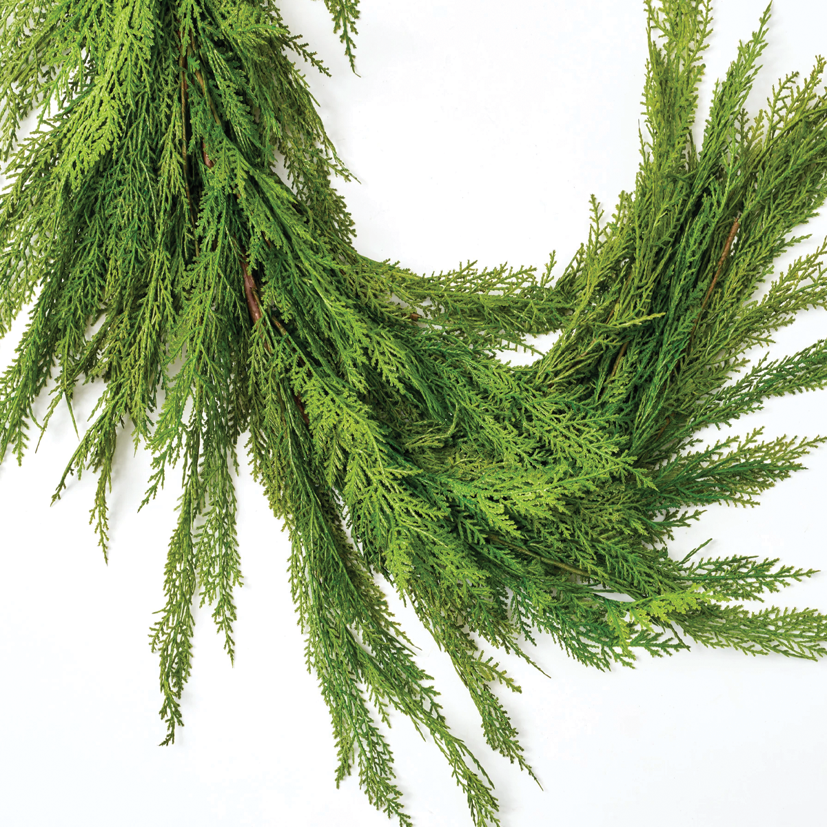Natural Touch Cedar Dripping Garland