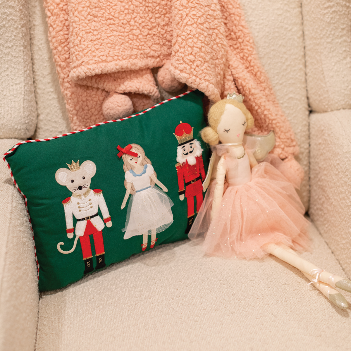 Nutcracker Suite Lumbar Pillow