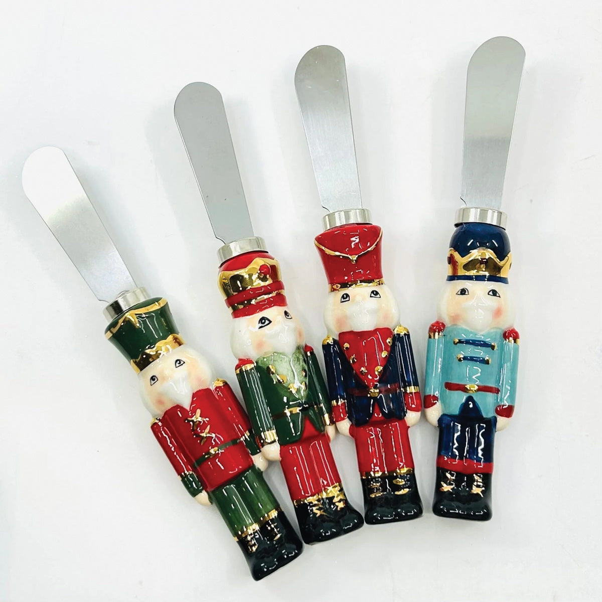 Ceramic Metal Blue Jacket Nutcracker Spreader