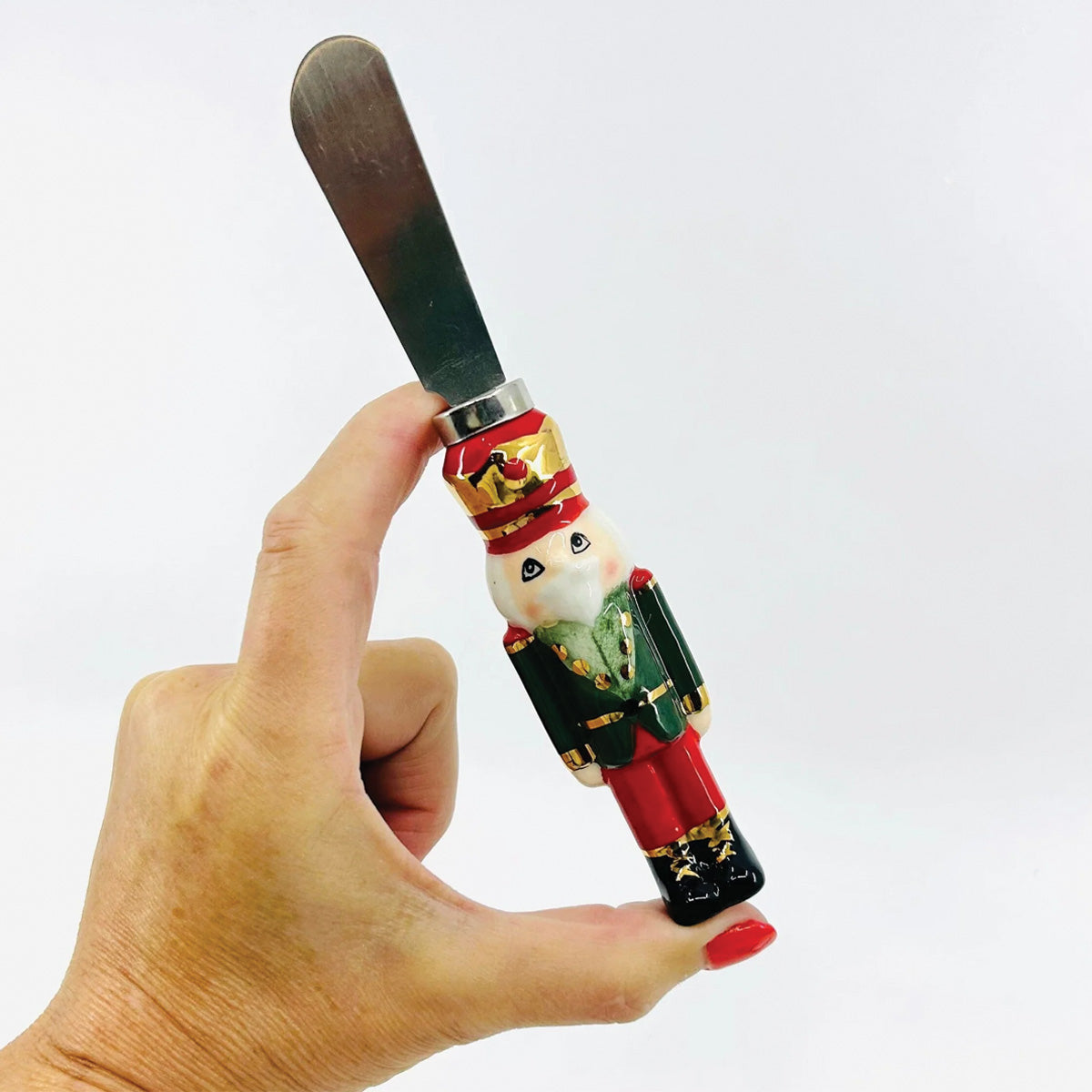 Ceramic Metal Green Jacket Nutcracker Spreader