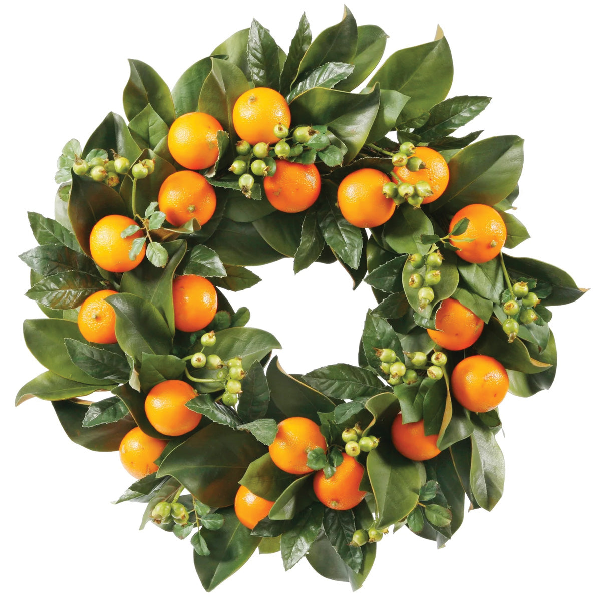 Gold Orange Citrus Wreath