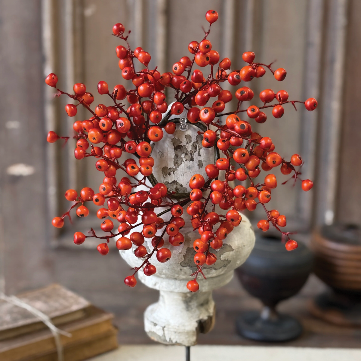 Emberfruit Matt Orange Candle Ring