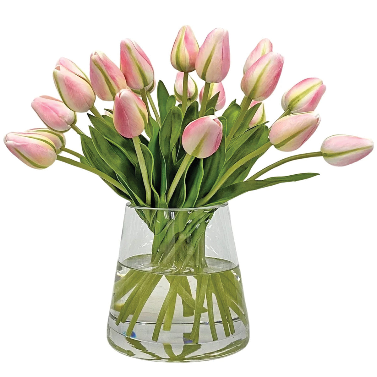 Pink Tulips in Small Vase