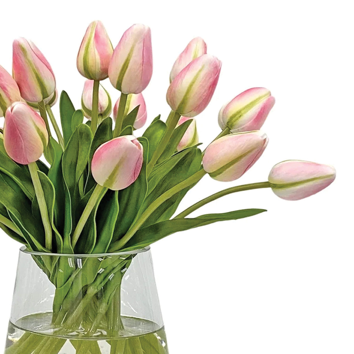 Pink Tulips in Small Vase