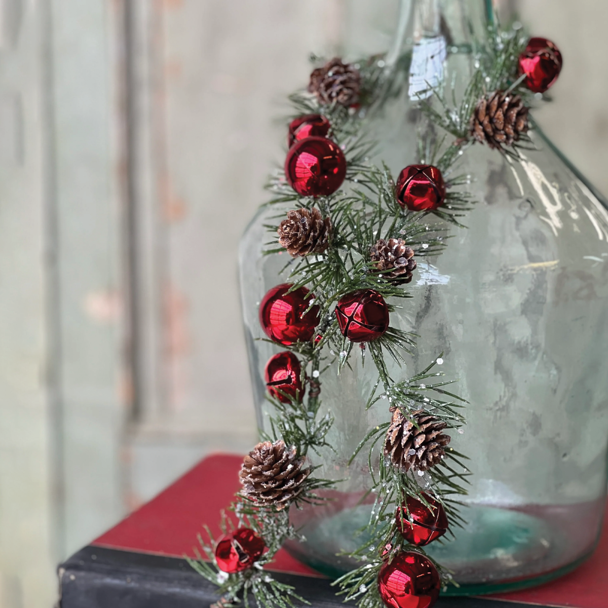 52" Jolly Pine & Bell Garland