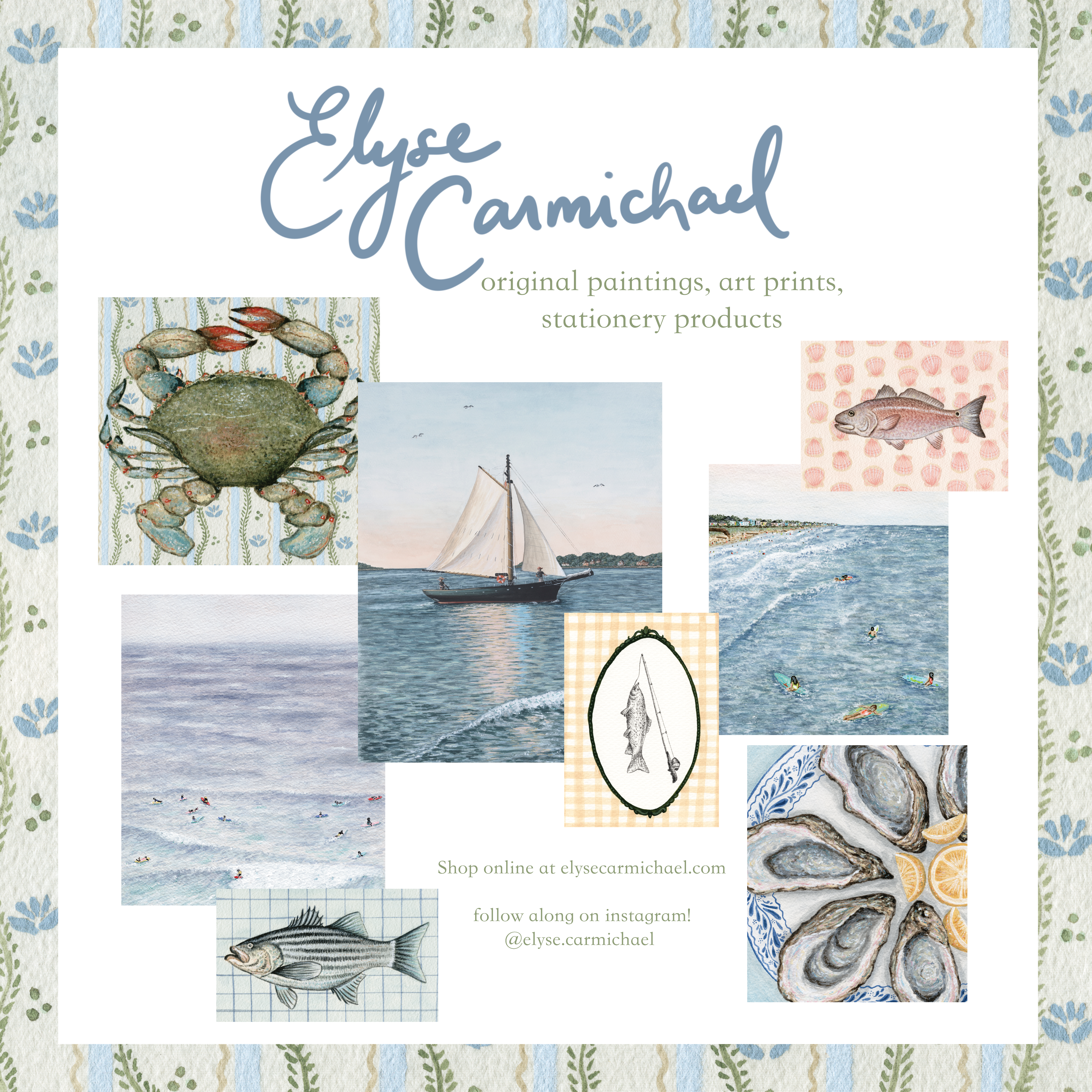 10.15.2026 @ 11AM |  A Painting Experience w/ Lowcountry Artist Elyse Carmichael