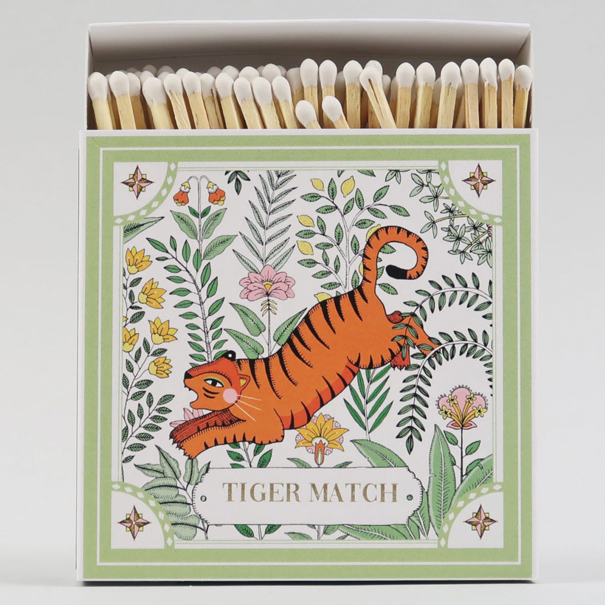 Green Tiger Match Box of Matches