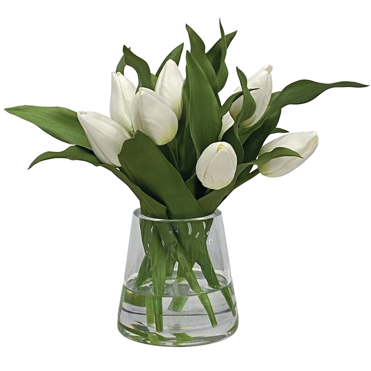 White Tulip in Vase 13"