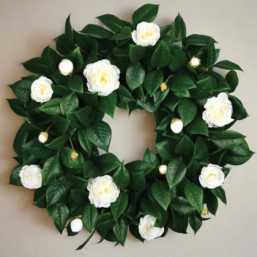 White Camellia Wreath