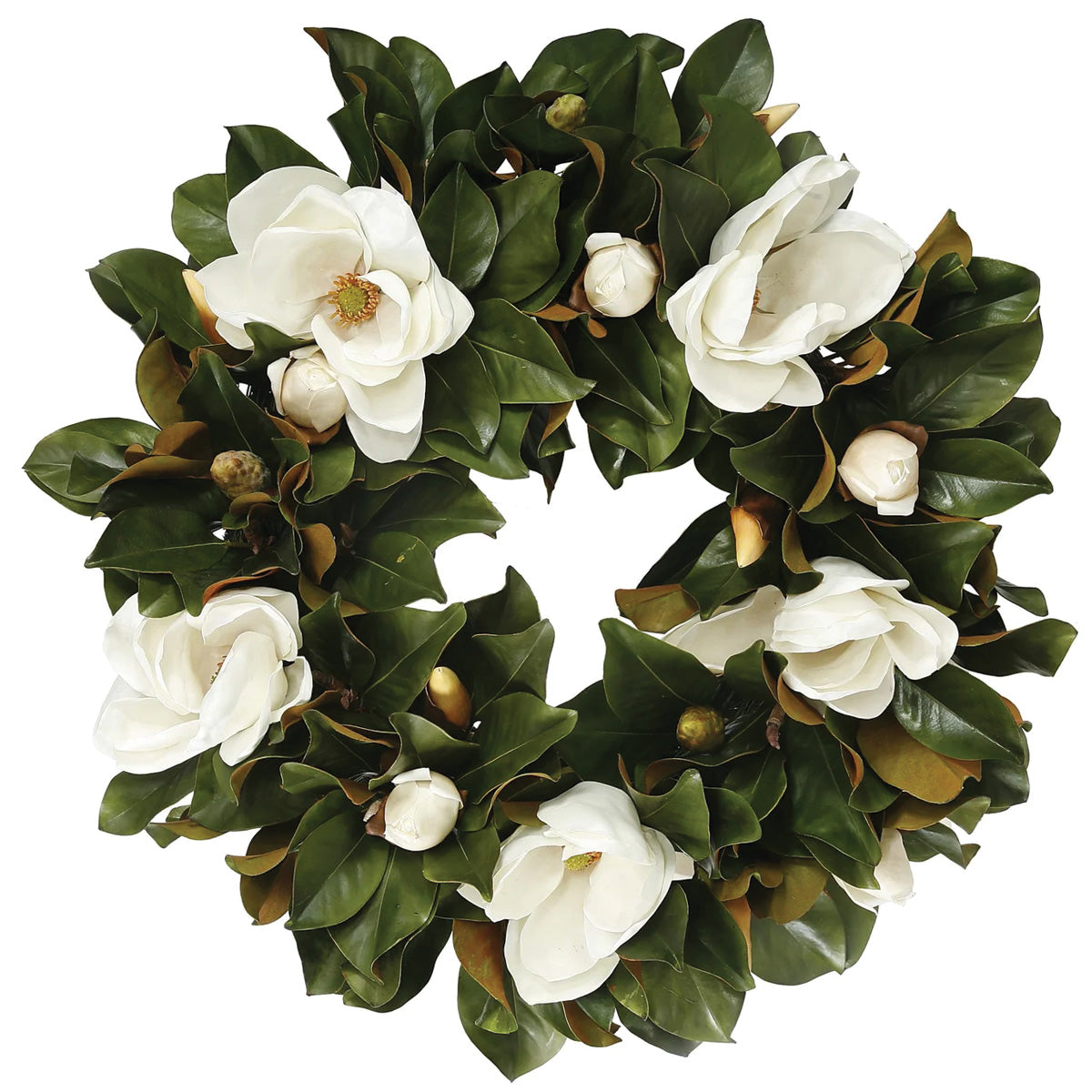 White Magnolia Wreath