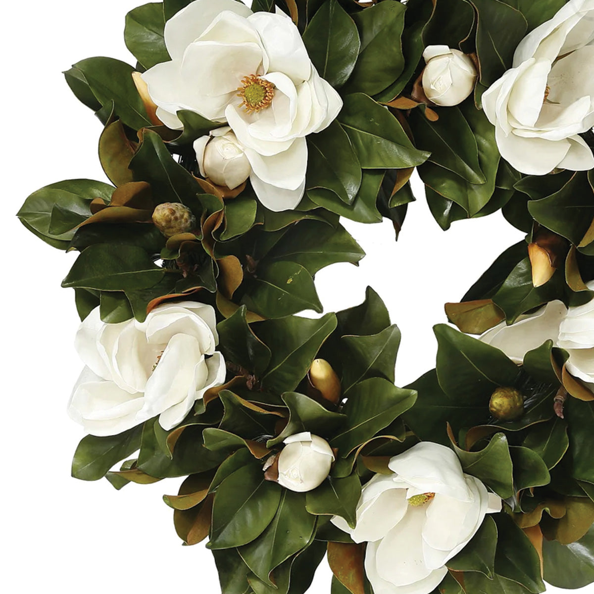 White Magnolia Wreath