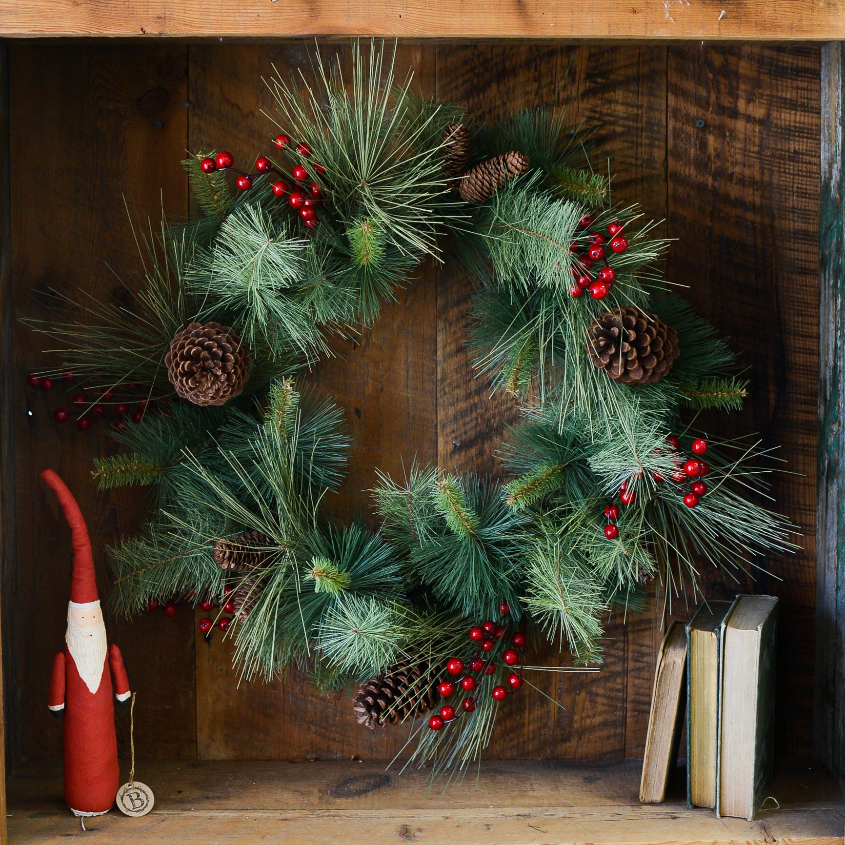 30"D Adirondack Pine Wreath