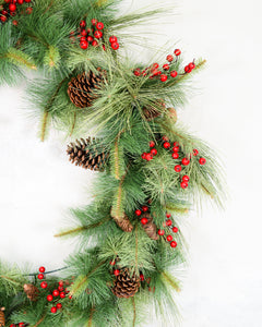 36"D Adirondack Pine Wreath