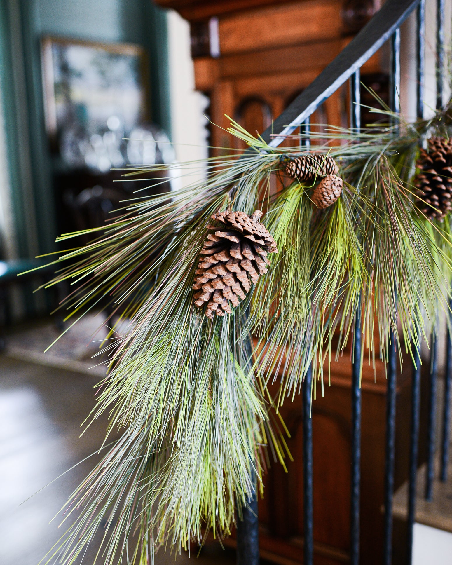 6 ft. Mountain Bull Pine and Pinecone Garland