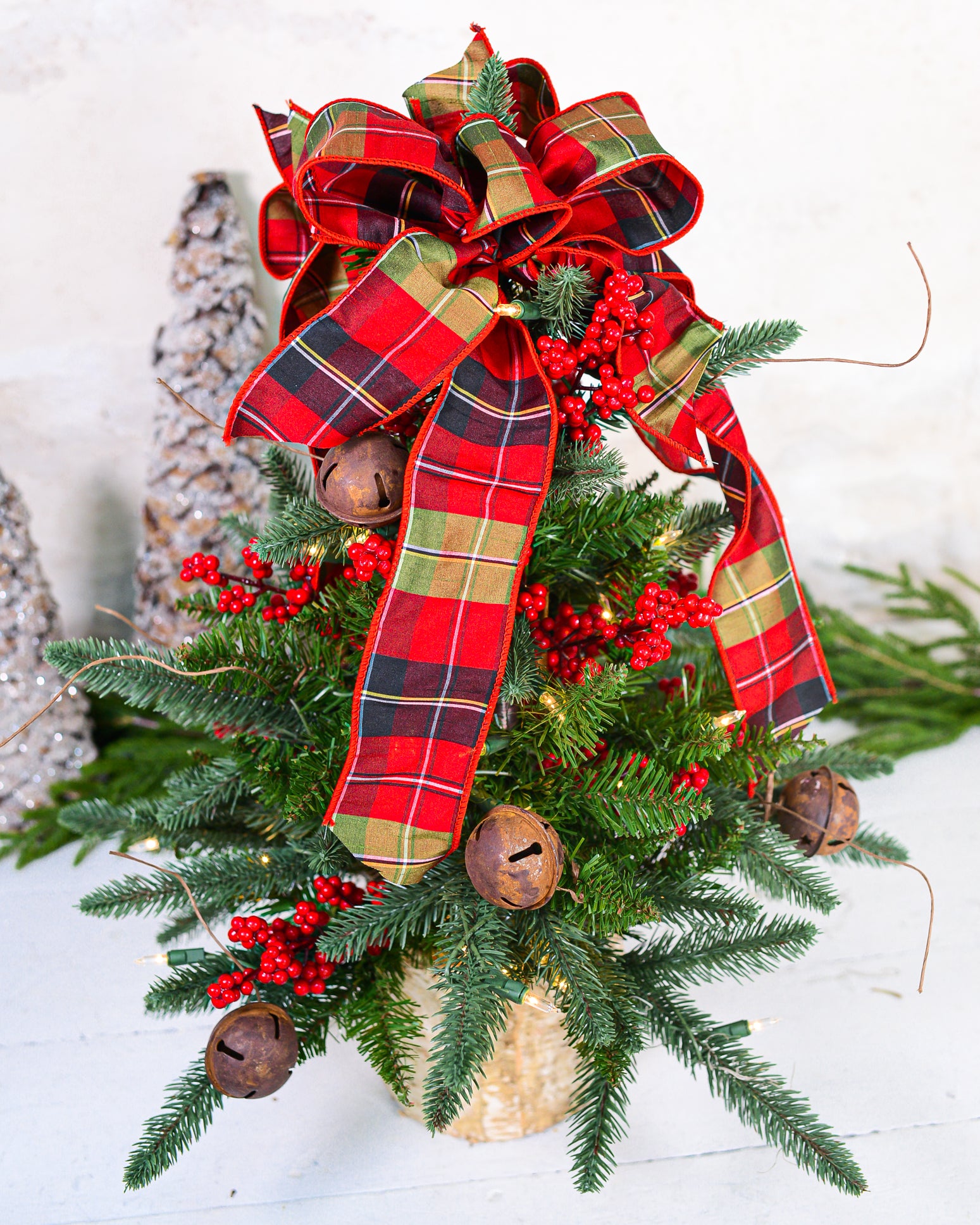 Jingle Bell Holiday Decorated Tree