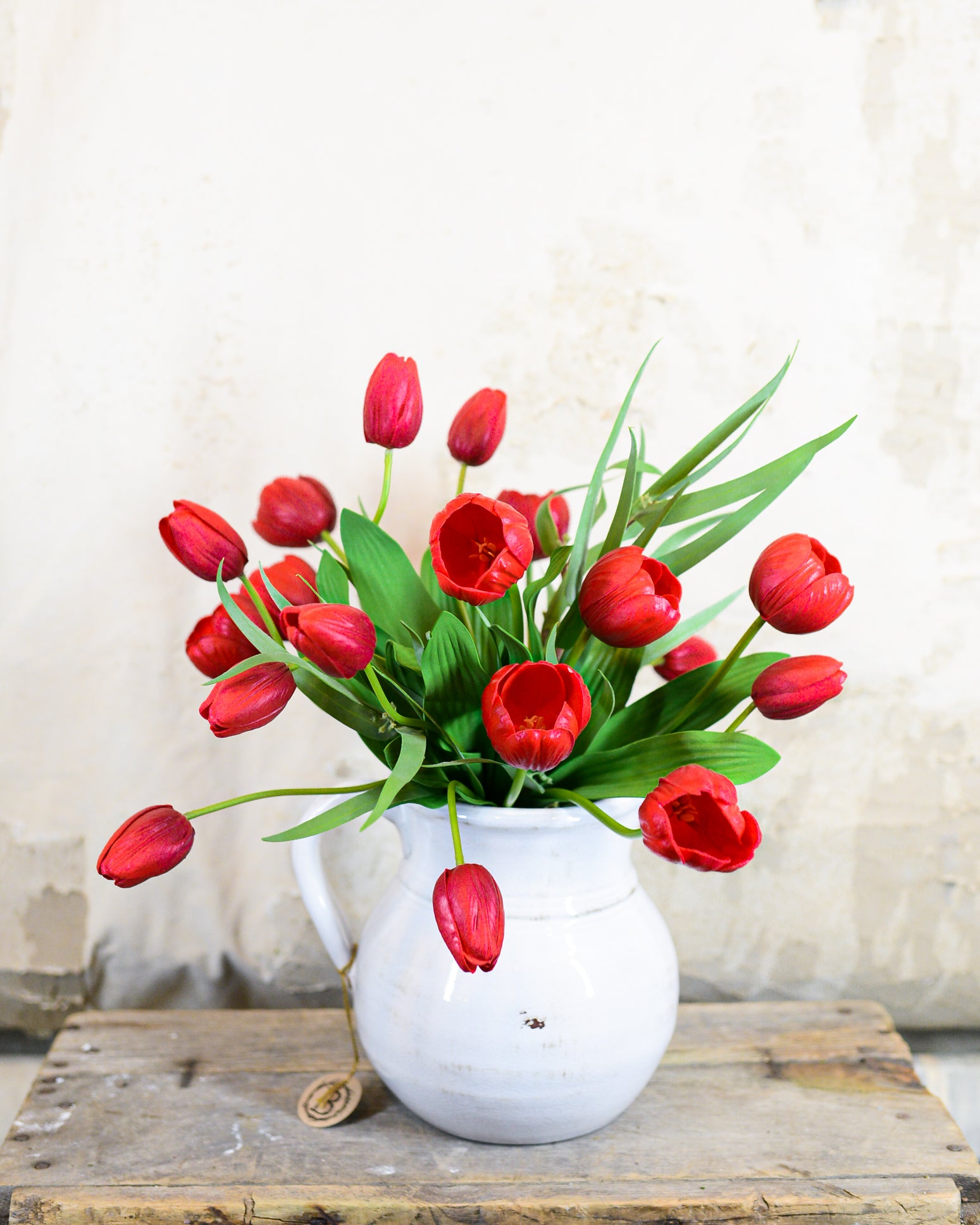 Garden Cut Red Tulip Bouquet Drop-In Large