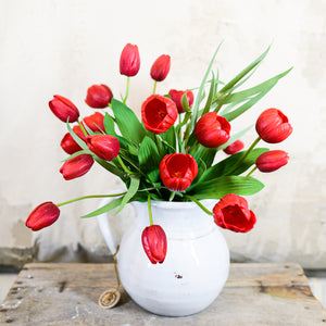 Garden Cut Red Tulip Bouquet Drop-In Large