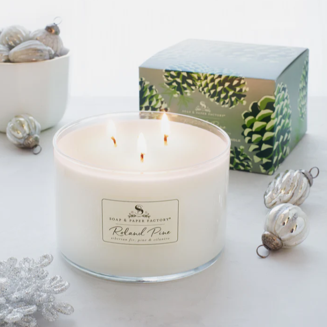 Roland Pine Triple Wick Soy Candle