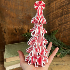 Sparkling Peppermint Ribbon Candy Tree
