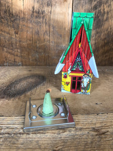 Lime Green Smoker House with Incense Cone Set