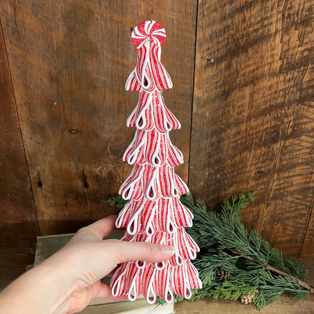 Sparkling Peppermint Ribbon Candy Tree