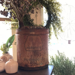 Antique Oil Can Vase