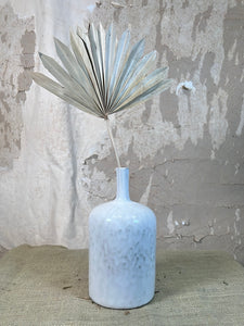 Stoneware Vase White Tall