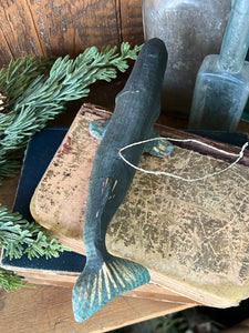 Recycled Paper Whale Ornament