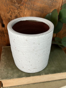 Ceramic Gray Stone Small Planter