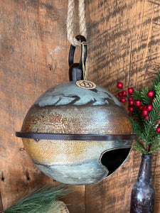 Aged Metal Sleigh Bell Large