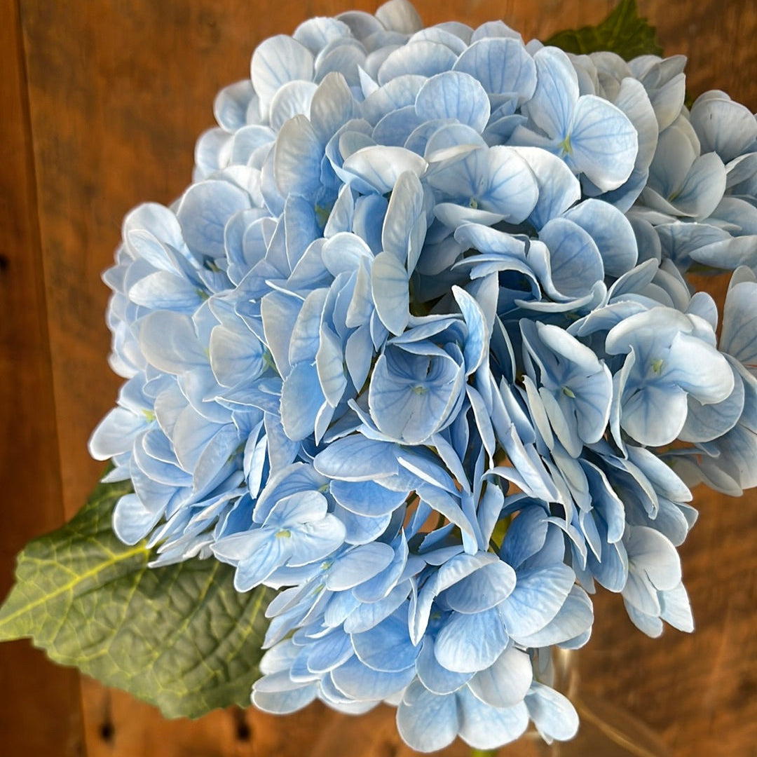 Real Touch Hydrangea Single Stem Blue