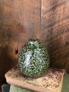 Terra Cotta Vase Distressed Green Small