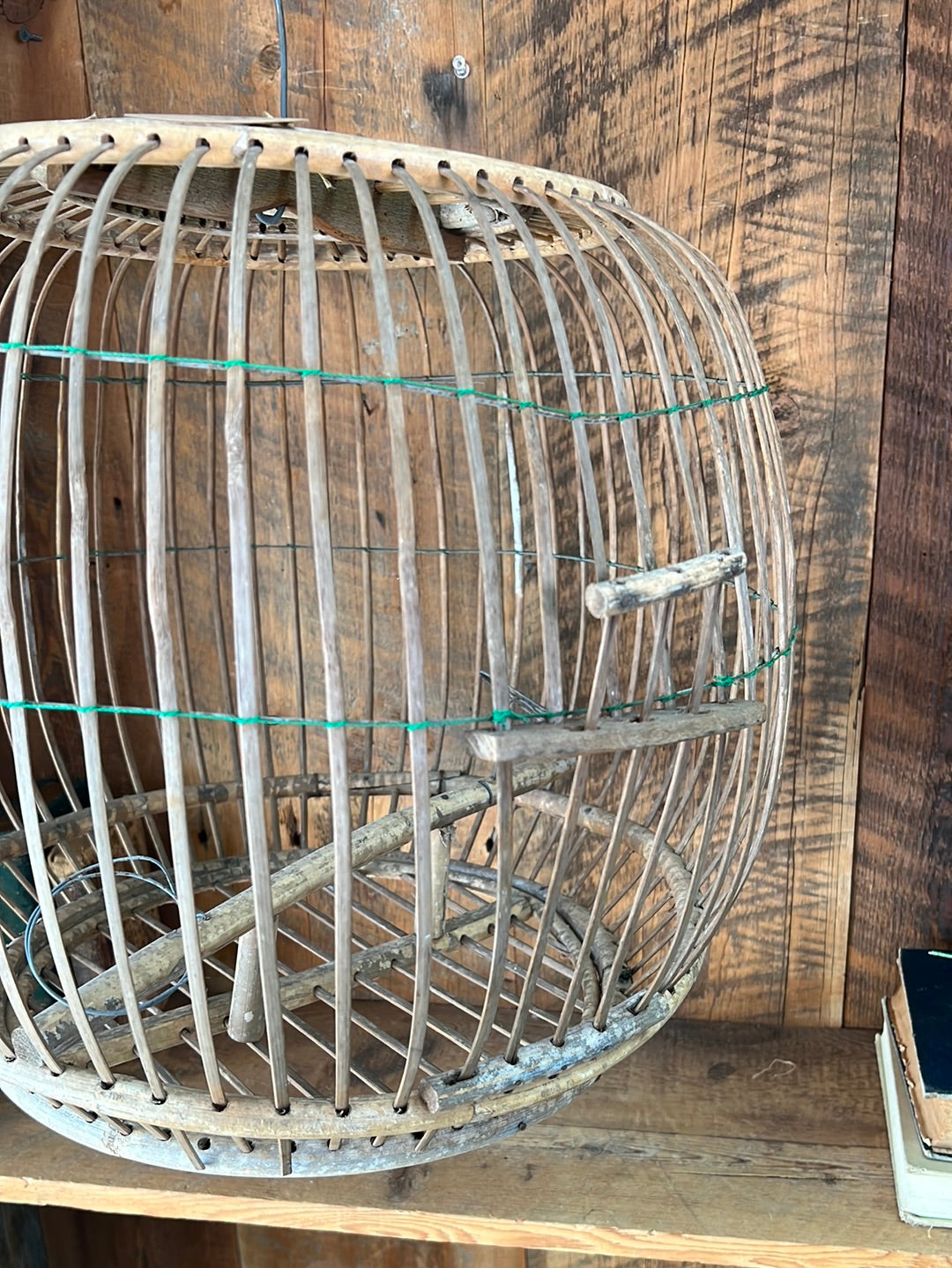 Vintage Bamboo Bird Cage