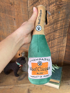 Dog Toy Woof Clicquot Rose Champagne Large