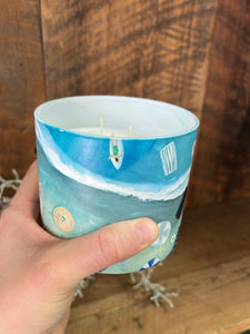Beach Haven Hand-Crafted Soy Wax Three-Wick Candle
