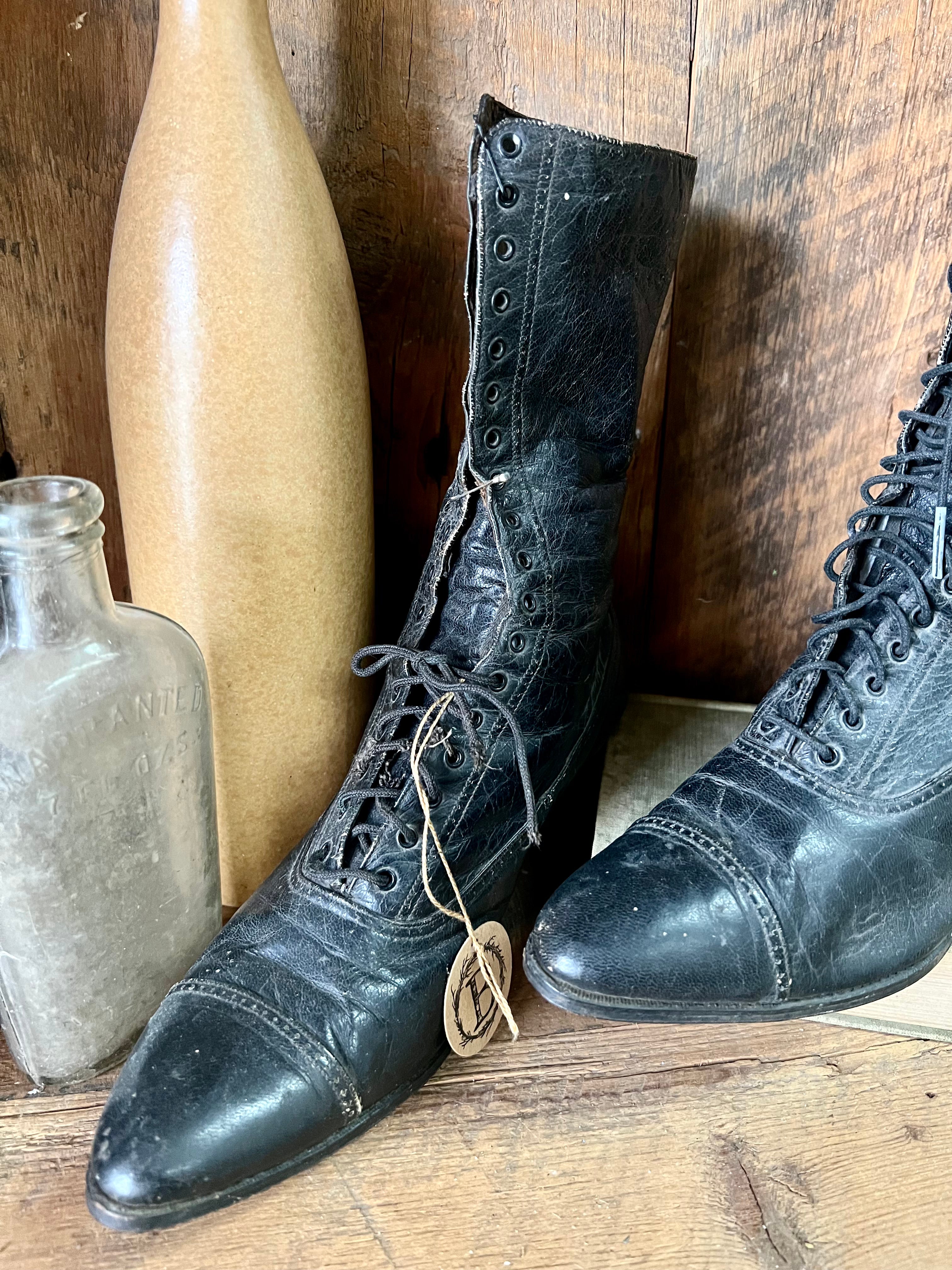 Early 1890's Victorian Black Women's Boots