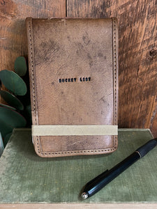 Mini Bucket List Hand-Stamped Leather Journal