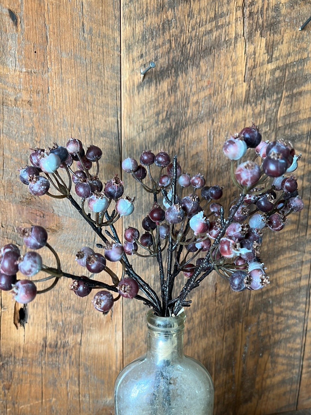 Berry Bush Stem Bundle Burgundy