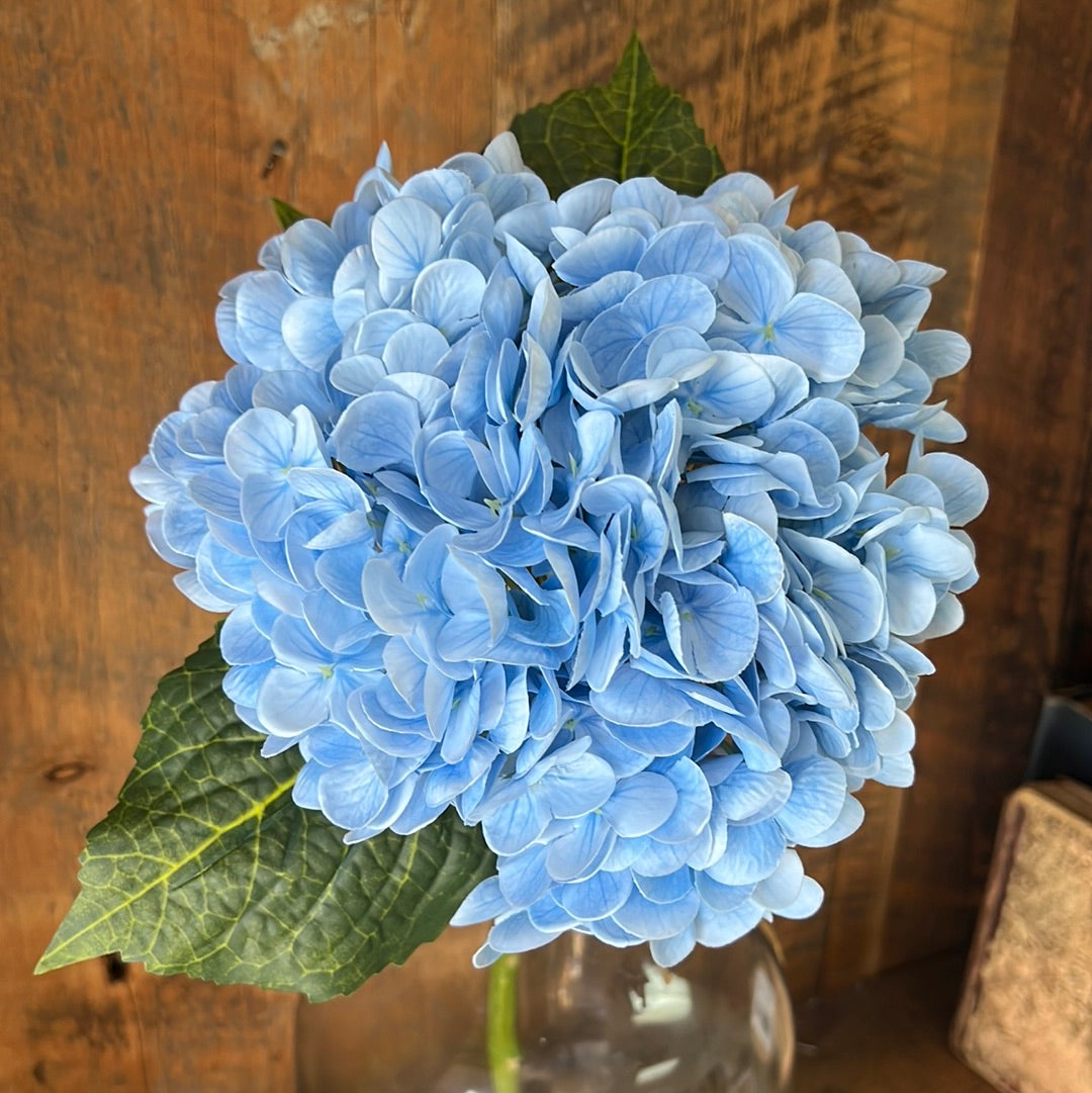 Real Touch Hydrangea Single Stem Blue